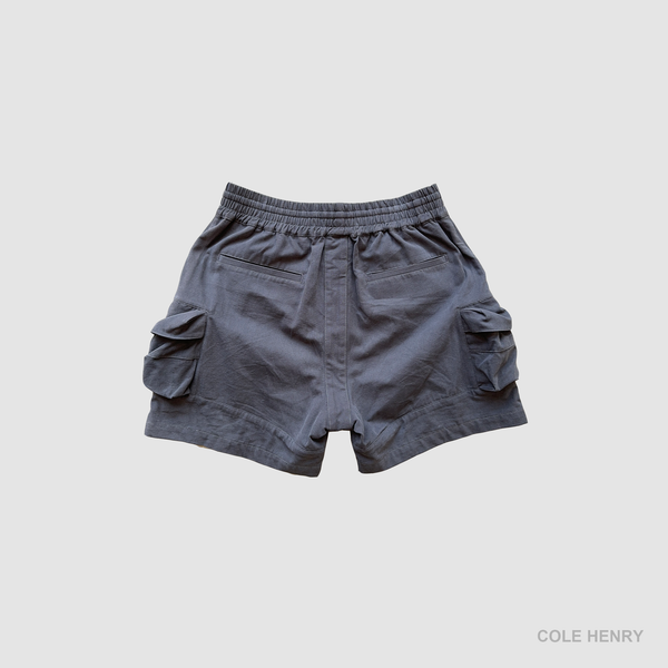 Parachute Cargo Shorts Charcoal - Second Image