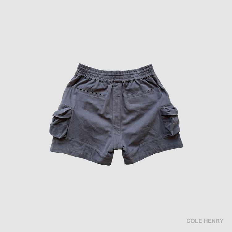 Parachute Cargo Shorts Charcoal