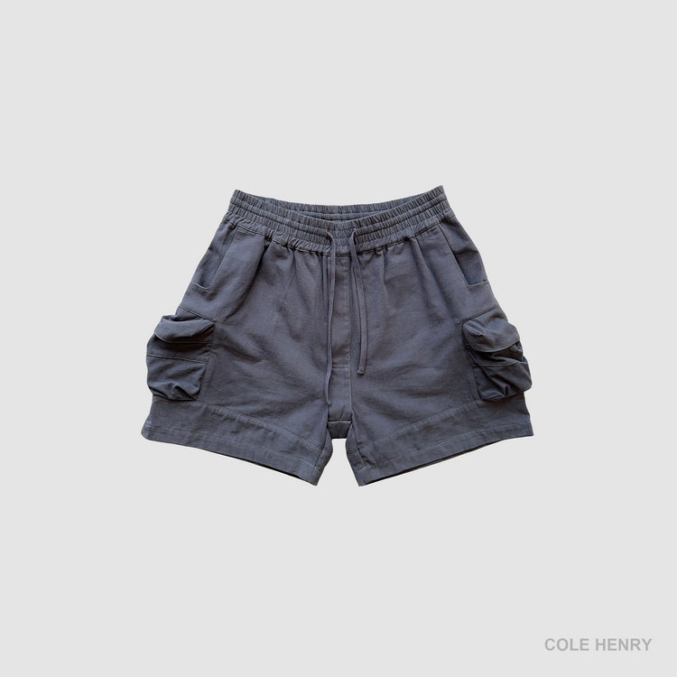 Parachute Cargo Shorts Charcoal