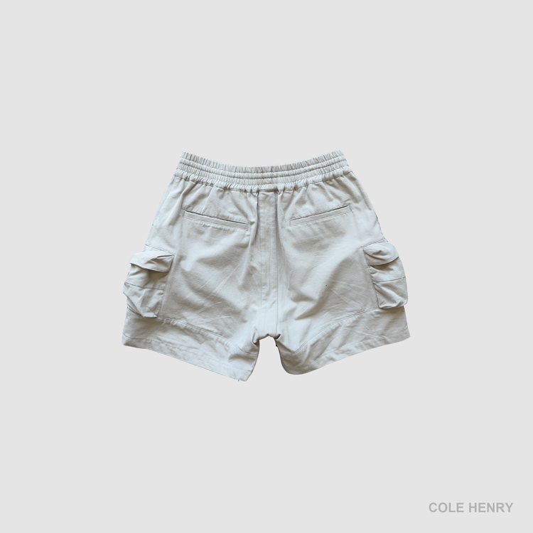 Parachute Cargo Shorts Ivory