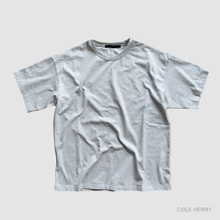 Blank Tee Heather White