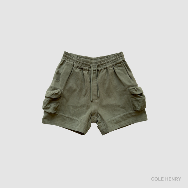 
    Parachute Cargo Shorts Olive Featured Image
