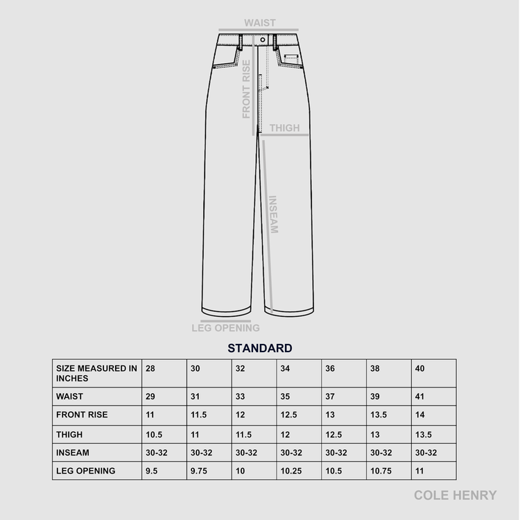 Washed Denim Jeans Ash STANDARD